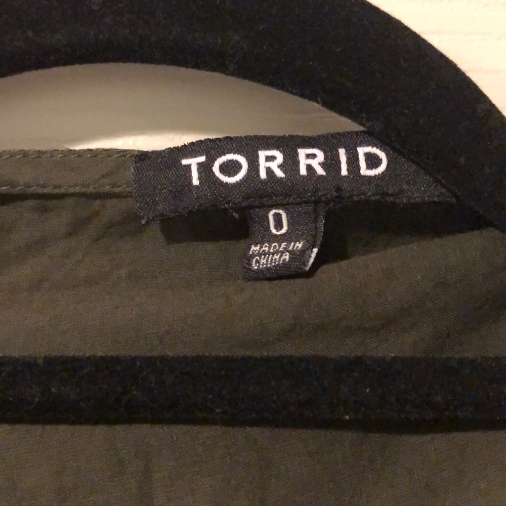 Torrid Light Drawstring Blouse/Jacket - image 4